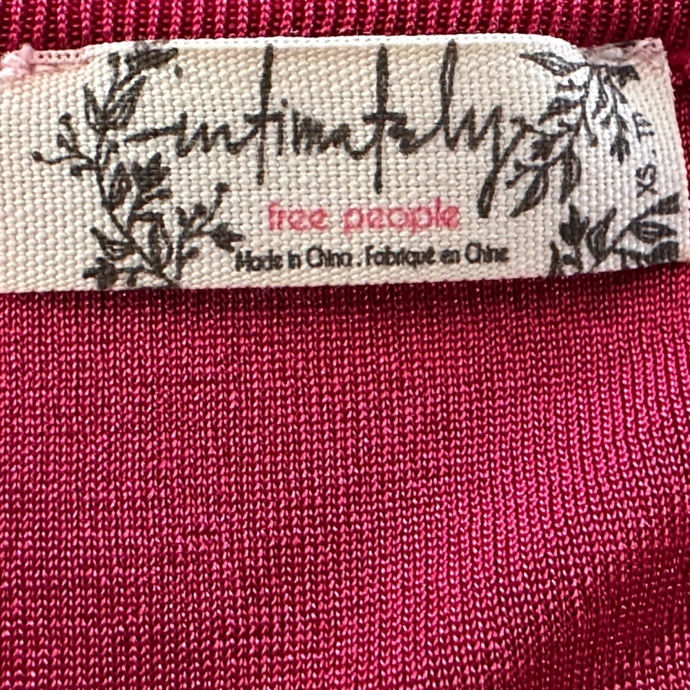 Free People Intimately Keyhole Long Sleeve Bodysuit in Pink - Picture 9 of 10